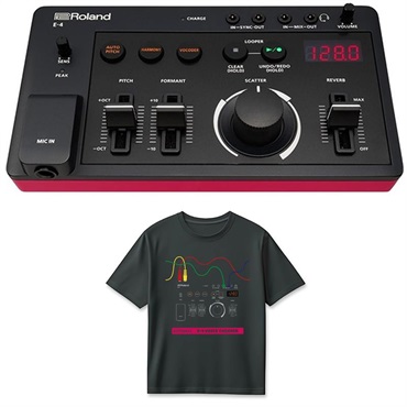 (Tシャツセット)E-4 VOICE TWEAKER(AIRA Compact) & E-4 T-Shirts DesignA M (RT/E-4AM) セット ローランド