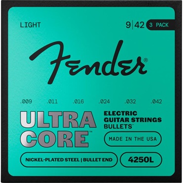 【夏のボーナスセール】 ULTRACORE ELECTRIC GUITAR STRINGS NICKEL PLATED STEEL BULLET END (4250L/9-42) 3 PACK (#0733250603)