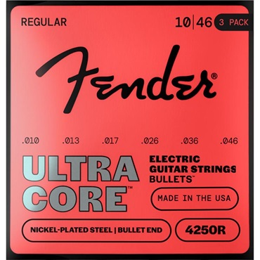 【夏のボーナスセール】 ULTRACORE ELECTRIC GUITAR STRINGS NICKEL PLATED STEEL BULLET END (4250R/10-46) 3 PACK (#0733250606)