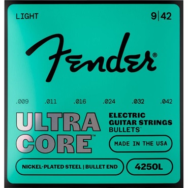 ULTRACORE ELECTRIC GUITAR STRINGS NICKEL PLATED STEEL BULLET END (4250L/9-42) (#0733250503)