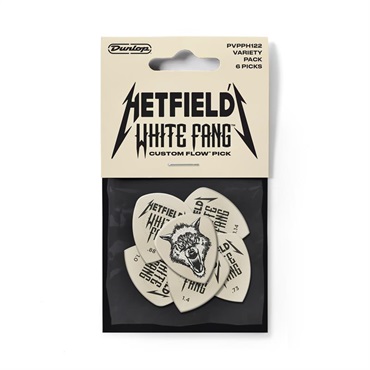 Dunlop (Jim Dunlop) PVPPH122 HETFIELD’S WHITE FANG CUSTOM FLOW PICK VARIETY PACK（バラエティーパック / 6枚入り）