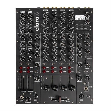 Union Audio elara.6 Rotary   【受注商品 / 納期3ヶ月から6ヶ月】【プロフェッショナル6chDJミキサー ロータリーフェーダーモデル】(ユニオンオーディオ)
