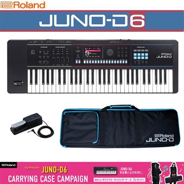 Roland JUNO-D6 ダンパーペダルセット(DP-10)(オリジナルキャリングケースプレゼント) ※DP-10は6月～7月頃入荷次第別途配送※配送事項要ご確認