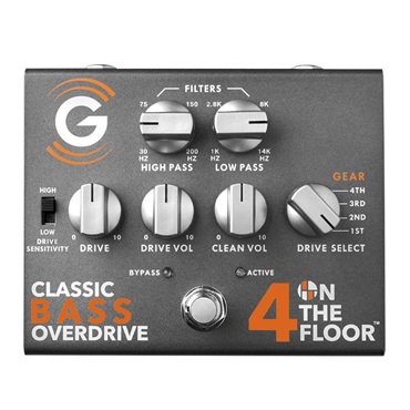 GENZLER 4 ON THE FLOOR [CLASSIC BASS OVERDRIVE PEDAL]