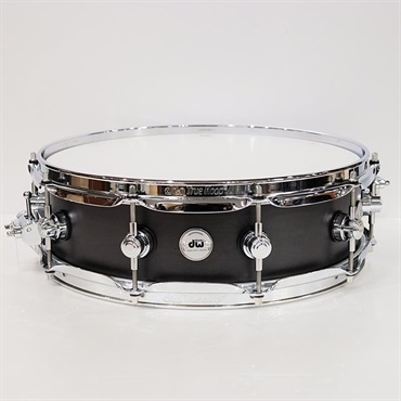 DRSO0414SSC107 [Collector's Pure Maple Snare Drum Standard Shell 14''×4'' - Ebony Satin Oil]【数量限定特価品】