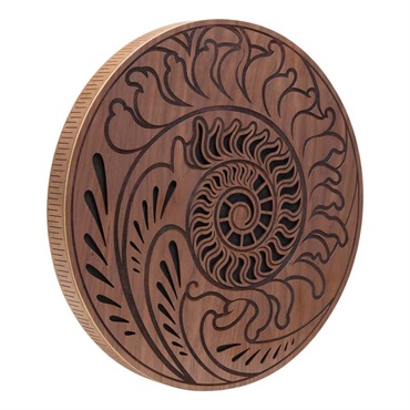 RDO15F [Raindisk 15'' ‐ Fibbonaci inspired carving]