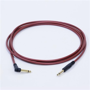 PASSGO RED TS PHONE Cable (L型)(1.5m)(パスゴーレッド)(ラインケーブル/ギターケーブル/楽器用ケーブル)(L型 Phone-Phone)(6.3(2極)-6.3(2極)， L字-ｽﾄﾚｰﾄ)(日本製)