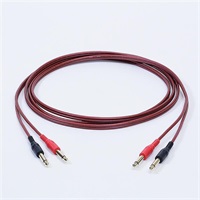 PASSGO RED ST TS PHONE Cable (ステレオ)(1.5ｍ)(パスゴーレッド)(ラインケーブル/スレテオケーブル/楽器用ケーブル)(Stereo Phone-Phone)(6.3(2極L/R)-6.3(2極L/R))(日本製)