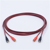 PASSGO RED RCA Cable (ステレオ)(1.5ｍ)(パスゴーレッド)(ラインケーブル/スレテオケーブル)(Stereo RCA-RCA)(RCA(L/R)-RCA(L/R))(日本製)