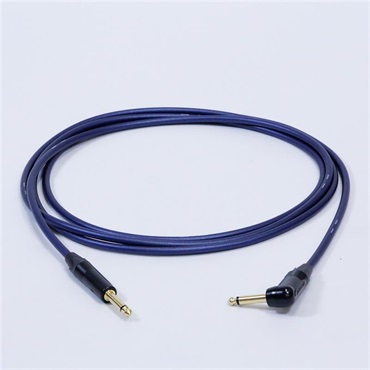 PASSGO BLUE TS PHONE Cable (L型)(3.0m)(パスゴーブルー)(ラインケーブル/ギターケーブル/楽器用ケーブル)(L型 Phone-Phone)(6.3(2極)-6.3(2極)， L字-ｽﾄﾚｰﾄ)(日本製)