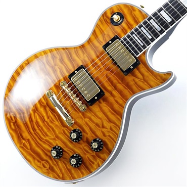IKEBE 50th Anniversary 1968 Les Paul Custom Reissue 7A Quilt Maple Top Gloss Light Root Beer SN.600708