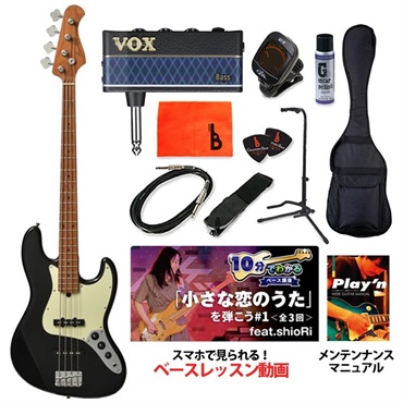 Bacchus BJB-1-RSM/M (BLK) 【ベース初心者入門セット】