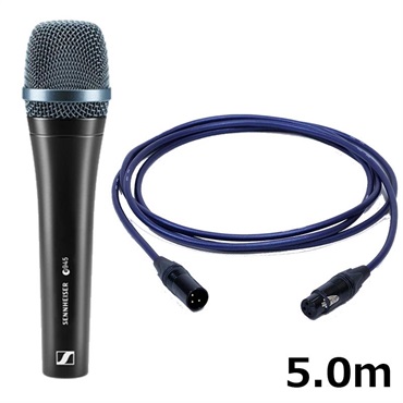 【夏先取り大特価セール】e945 【PASSGO BLUEマイクケーブルセット(XLR-XLR)5.0ｍ】(ダイナミックマイク)(超単一指向性・スーパーカーディオイド)(国内正規品2年保証)(ゼンハイザー e 945)