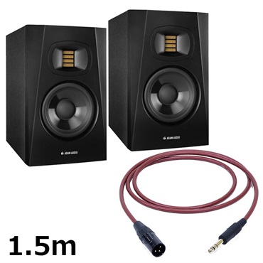 ADAM T5V (ペア)【PASSGO REDスピーカーケーブルセット(TRS-XLR)1.5ｍ】(アダム)(2ウェイモニタースピーカー)