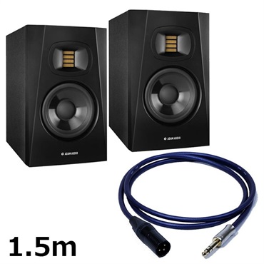 T5V (ペア)【PASSGO BLUEスピーカーケーブルセット(TRS-XLR)1.5ｍ】(アダム)(2ウェイモニタースピーカー)