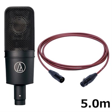 AT4040 【PASSGO REDマイクケーブルセット(XLR-XLR)5.0ｍ】(カーディオイド・コンデンサー・サイドアドレスマイクロホン)(単一指向性)(オーディオテクニカ)