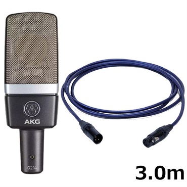 C214-Y4 【PASSGO BLUEマイクケーブルセット(XLR-XLR)3.0ｍ】(4年保証)(国内正規品)(アーカーゲー)