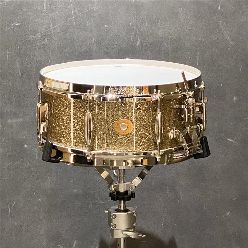 Radio King Solid Maple Snare Drum 14×5.5 [Gold Glass/FSLFP5514SMK088]の商品画像