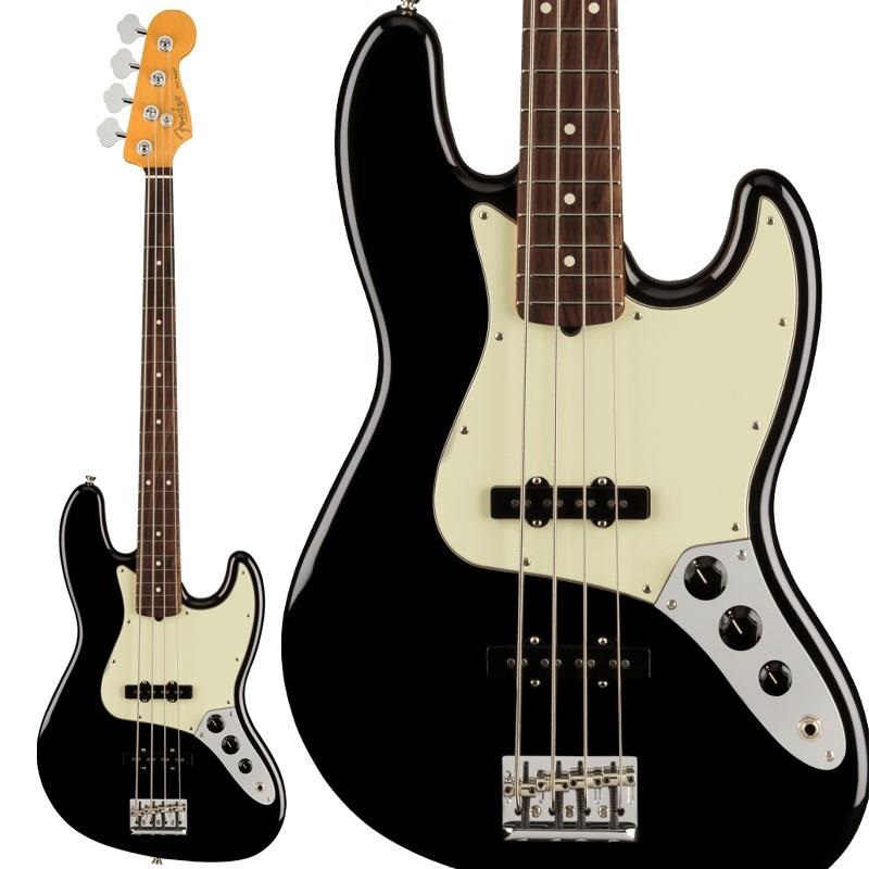 American Professional II Jazz Bass (Black/Rosewood) 【特価】 【IKEBE BASS OUTLET オープン記念セール】の商品画像