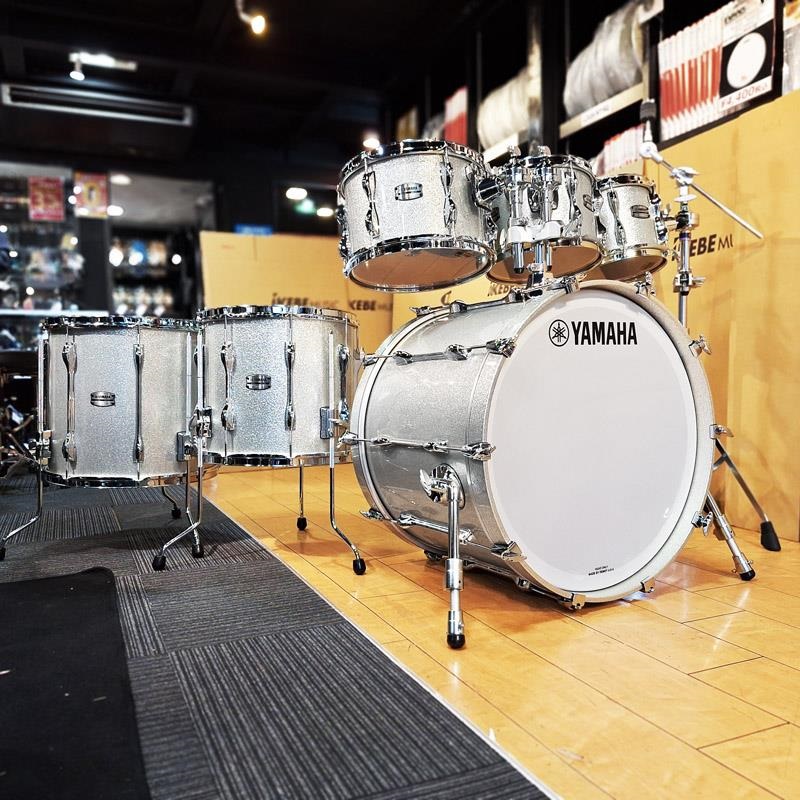 Recording Custom 6pc Drum Set - シルバースパークル[22BD.8TT.10TT.12TT.14FT.16FT]【ヤマハアブソルートドラムショップ限定カラー】の商品画像