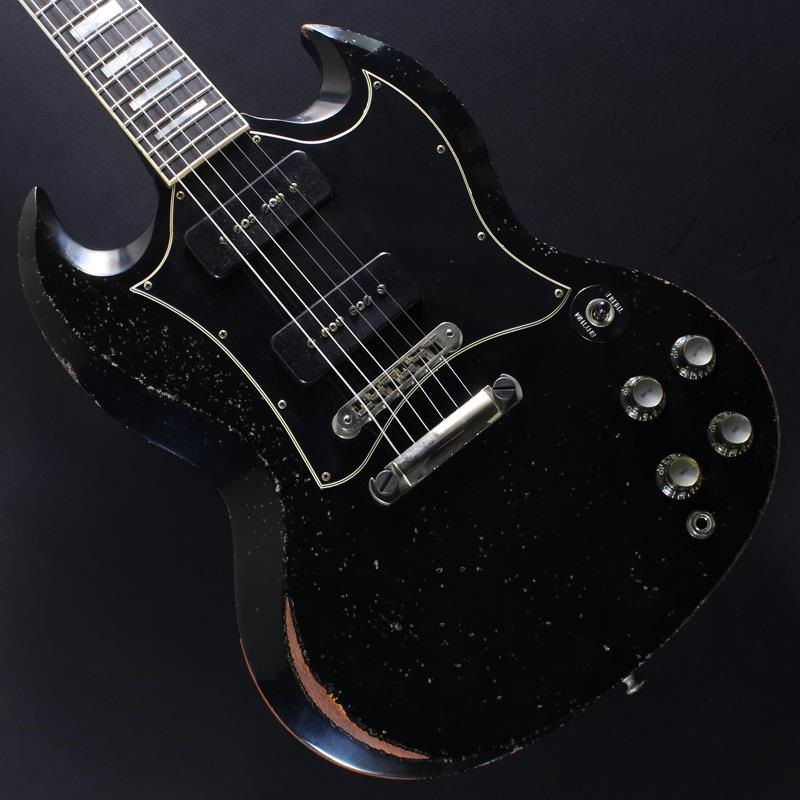 Limited Run Murphy Lab SG Custom w/Batwing P-90 Heavy Aged (Ebony) #CS 600744の商品画像