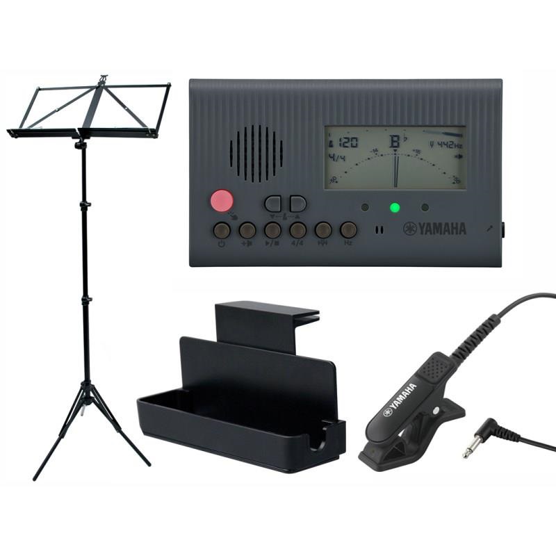 YAMAHA TDM-600GY チューナー メトロノーム 4点セット（TDM-600GY/TM-40BK/MS-RKDX/VIVACE MS-500） 【セットがお買い得!!】の商品画像