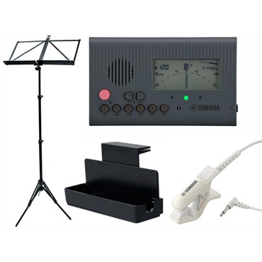 trumpet station YAMAHA TDM-600GY チューナー メトロノーム 4点セット（TDM-600GY/TM-40IV/MS-RKDX/VIVACE MS-500） 【セットがお買い得!!】