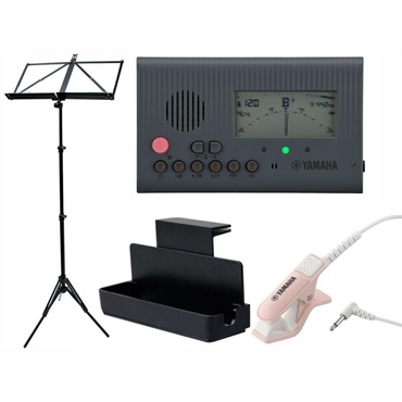 YAMAHA TDM-600GY チューナー メトロノーム 4点セット（TDM-600GY/TM-40PK/MS-RKDX/VIVACE MS-500） 【セットがお買い得!!】