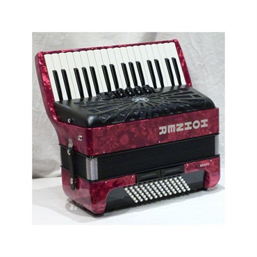 Hohner (アコーディオン専門店・出荷前検品発送)Bravo III 72 RED (カラー：レッド) HOHNER ホーナー アコーディオン 入門向け ピアノ式 34鍵盤 中型 画像1