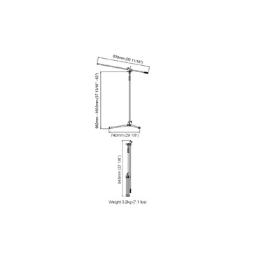 TAMA MS205 BK(マイクスタンド)(ブラック)(ロングブーム)(タマ)(頑丈マイクスタンド) 画像3