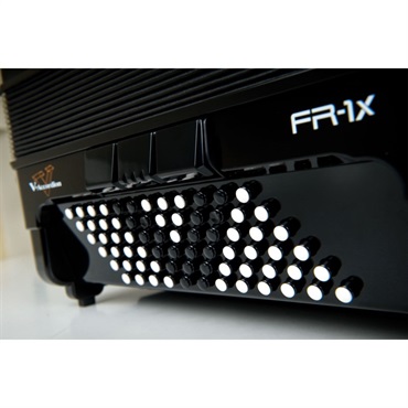 Roland (台数限定・専用キャリングバッグ付) FR-1X BK ブラック ローランド Vアコーディオン ピアノ式 26鍵盤 画像4