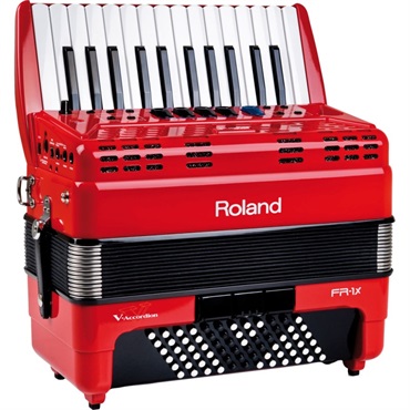 Roland (台数限定・専用キャリングバッグ付)ローランド Vアコーディオン 電子 ピアノ式 26鍵盤 FR-1X RD【カラー：レッド】 画像1