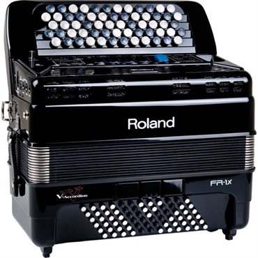 Roland (台数限定・専用キャリングバッグ付)FR-1Xb BK (カラー：ブラック) ローランド Vアコーディオン 電子 クロマチックアコーディオン ボタン式 小型 画像1