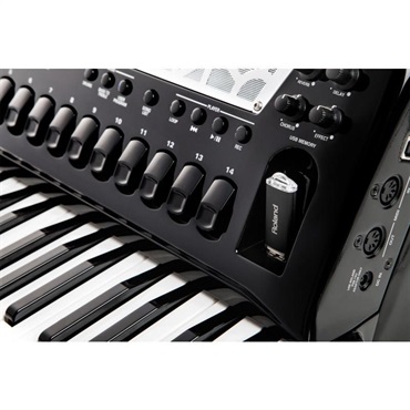 Roland FR-8X BK ローランド ピアノ式 Vアコーディオン 41鍵盤 120ベース 電子アコーディオン 大型 ブラック 画像5