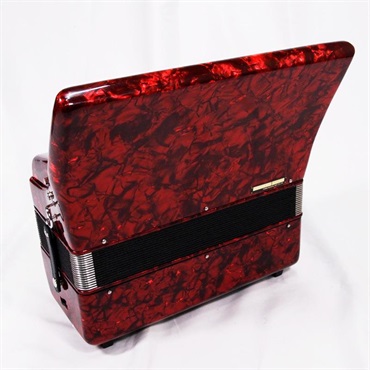 TOMBO (アコーディオン専門店・出荷前検品発送)(おしゃれアコーディオン教本付)TOMBO トンボ GT-60B PRP パッションレッドパール アコーディオン 入門向け ピアノ式 34鍵盤 中型 60ベース 画像4