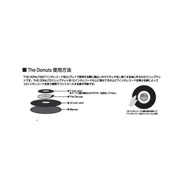 unknown DR.SUZUKI SLIPMATS 「THE DONUTS」（７インチ用スリップマット） Orange/Black 画像2