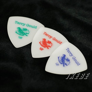 PICK BOY Terry Gould Sand Grip GUITAR PICK (WHITE/オニギリ型) [0.60mm] 画像1