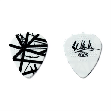 Dunlop (Jim Dunlop) EDDIE VAN HALEN GUITAR PICK & TINS (EVHPT03 White With Black Stripe) 画像1