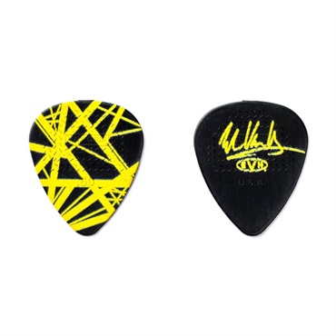 Dunlop (Jim Dunlop) EDDIE VAN HALEN GUITAR PICK & TINS (EVHPT04 Black With Yellow Stripe) 画像1