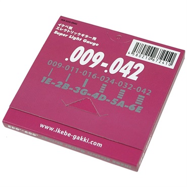 Ikebe Original Electric Guitar Strings イケベ弦 エレキギター用 009-042 [Super Light Gauge/IKB-EGS-0942] 画像2