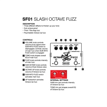 MXR SF01 [Slash Octave Fuzz] 画像1