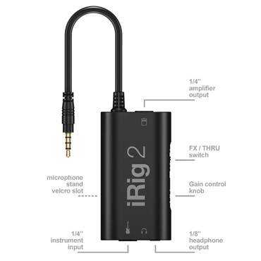 IK Multimedia 【夏のボーナスセール】【台数限定特価プロモ】iRig 2(アイケーマルチメディア)(ギタリスト向けオーディオインターフェイス) 画像3