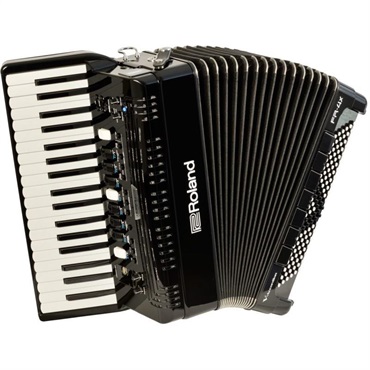 Roland (予約商品・7月下旬以降入荷予定)(台数限定・純正リュック型ソフトケース付き) FR-4X BK ブラック Vアコーディオン ローランド 電子 ピアノ式 37鍵盤 中型 ピアノタイプ 画像1