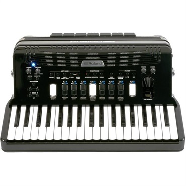Roland (予約商品・7月下旬以降入荷予定)(台数限定・純正リュック型ソフトケース付き) FR-4X BK ブラック Vアコーディオン ローランド 電子 ピアノ式 37鍵盤 中型 ピアノタイプ 画像2