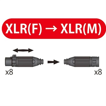 Oyaide PA-08 XLR V2(XLR[M]-XLR[F])【3.0m】 画像3