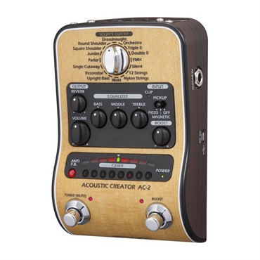 ZOOM AC-2 [Pre-Amp & Effects for Acoustic Guitar] ズーム 画像2