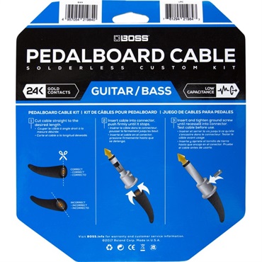 BOSS BCK-12 『Pedalboard cable kit， 12connectors， 3.6m』～ソルダーレスケーブル～ 画像1