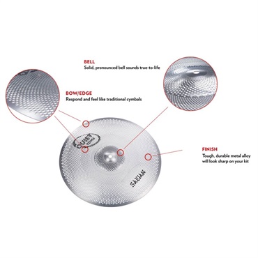 SABIAN SAB-QTPC503 [QUIETTONE Cymbal Practice Kit (14 Hats / 16 Crash / 20 Ride)]【お取り寄せ品】 画像1