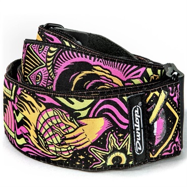 Dunlop (Jim Dunlop) 【夏先取り大特価セール】【春得セール】【生産完了モデル】 I Love Dust Jacquard Straps Headspace Orange (ILD03) 画像1