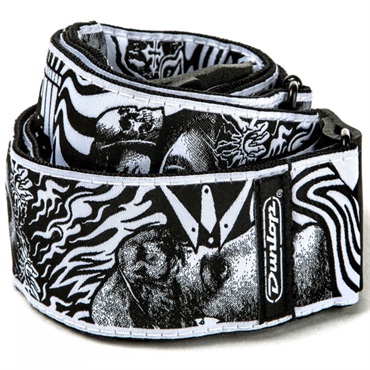 Dunlop (Jim Dunlop) 【夏のボーナスセール】 I Love Dust Jacquard Straps Skulls (ILD04) 画像1